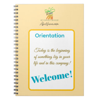 Put Your Logo Here New Employee Orientation  Notitieboek
