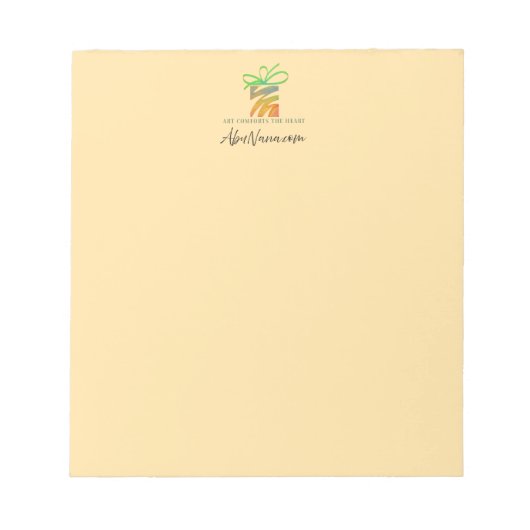 Put Your Logo Here Tablet Notitieblok (Voorkant)