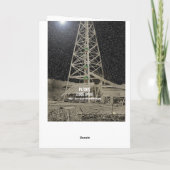 PUTBOREN OLIËBOOR 1890'S ORIGINELE FOTO FEESTDAGEN KAART (Achterkant)