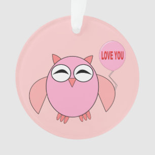 Pute roze liefde je draagt acrylOrnament Ornament