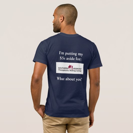 #putfiveuit Mannen T-Shirt (Achterkant volledig)