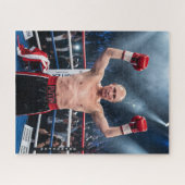 Putin Boks Kampioen Vintage Gevecht Legpuzzel (Horizontaal)