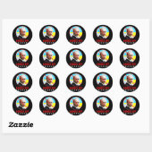 Putin Hands Off Ukraine Ronde Sticker (Vel)