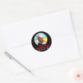 Putin Hands Off Ukraine Ronde Sticker (Envelop)