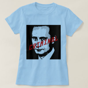 PUTIN IS EEN OORLOG-CRIMINAAL T-SHIRT