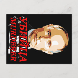 Putin MOORDENAAR Feestdagenkaart