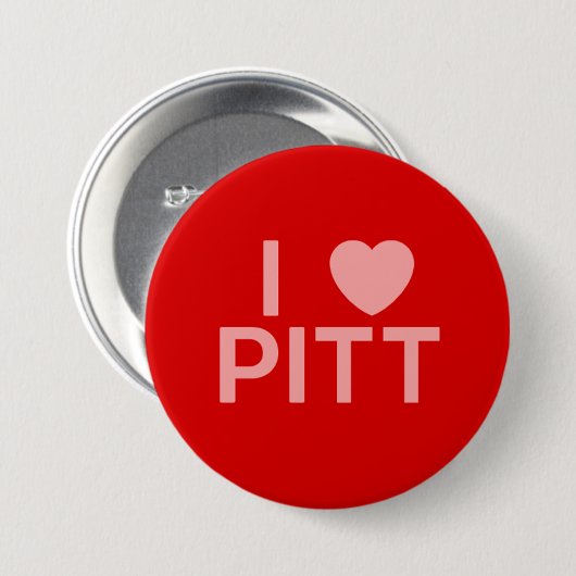 Putknop voor I-hart Ronde Button 7,6 Cm (Voorkant /achterkant)