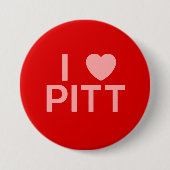 Putknop voor I-hart Ronde Button 7,6 Cm (Voorkant)