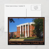 Putnam County Courthouse - Cookeville, TN Briefkaart (Voorkant / Achterkant)