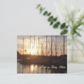 PutnBay Sunset Boats Photo Briefkaart (Staand voorkant)