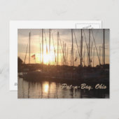 PutnBay Sunset Boats Photo Briefkaart (Voorkant / Achterkant)
