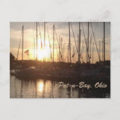 PutnBay Sunset Boats Photo Briefkaart (Voorkant)
