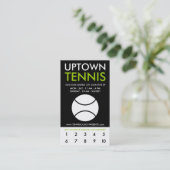pütown tennis loyaliteit klantenkaartje (Staand voorkant)