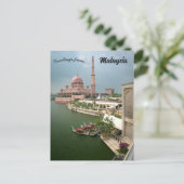 Putra Moskee in Putrajaya Maleisië Briefkaart (Staand voorkant)