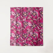 Putrofielen en bloesems patroon wandkleed (Voorkant)