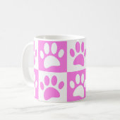 Putrofielenafdrukken en controllerbordpatronen koffiemok (Voorkant links)