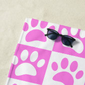 Putrofielenafdrukken en controllerbordpatronen strandlaken (In situ)