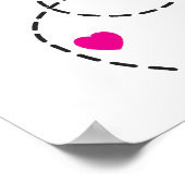 Putrofielenvliegende ladybug kinder kwekerij poste poster (Hoek)