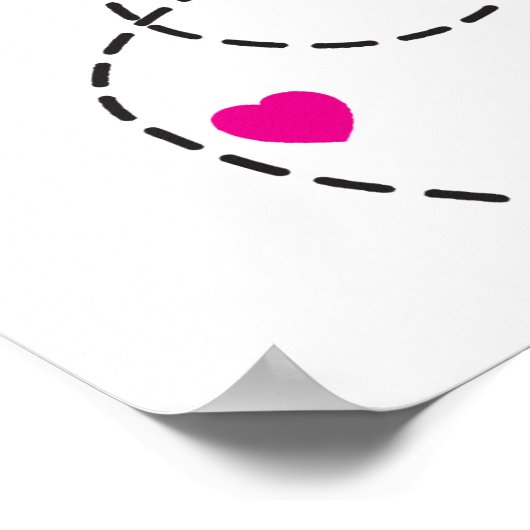 Putrofielenvliegende ladybug kinder kwekerij poste poster (Hoek)