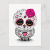 Putroze dag van de dode suikerschedel Wit Briefkaart (Voorkant)