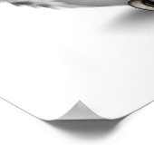 Putroze dag van de dode suikerschedel Wit Poster (Hoek)