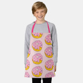 Putroze donuts yummy kinderen schort (Gedragen)