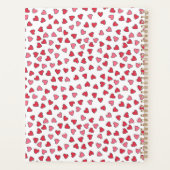 Putroze en rode harten Patroonplaat Planner (Achterkant)