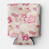 Putroze moderne bloemen patroon Hoogste sneakers Blikjeskoeler (Voorkant)