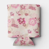 Putroze moderne bloemen patroon Hoogste sneakers Blikjeskoeler (Achterkant)