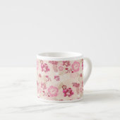 Putroze moderne bloemen patroon Hoogste sneakers Espresso Kop (Voorkant rechts)