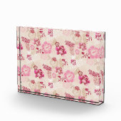 Putroze moderne bloemen patroon Hoogste sneakers Fotoblokken (Rechts)