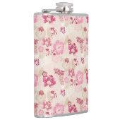 Putroze moderne bloemen patroon Hoogste sneakers Heupfles (Rechts)