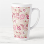 Putroze moderne bloemen patroon Hoogste sneakers Latte Mok (Rechts)