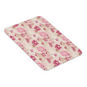 Putroze moderne bloemen patroon Hoogste sneakers Magneet (Rechterzijde)