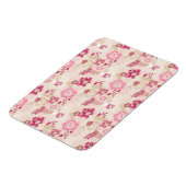 Putroze moderne bloemen patroon Hoogste sneakers Magneet (Linkerzijde)