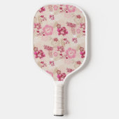 Putroze moderne bloemen patroon Hoogste sneakers Pickleball Paddle (Achterkant)