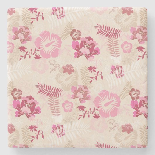 Putroze moderne bloemen patroon Hoogste sneakers Stenen Onderzetter (Voorkant)