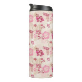 Putroze moderne bloemen patroon Hoogste sneakers Thermosbeker (Geroteerd rechts)