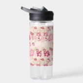 Putroze moderne bloemen patroon Hoogste sneakers Waterfles (Rechts)