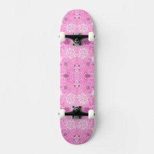 Putroze moderne bloemen persoonlijk skateboard