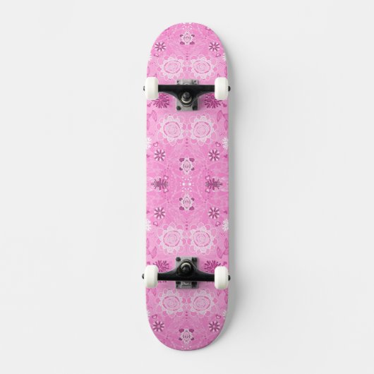 Putroze moderne bloemen persoonlijk skateboard (Voorkant)