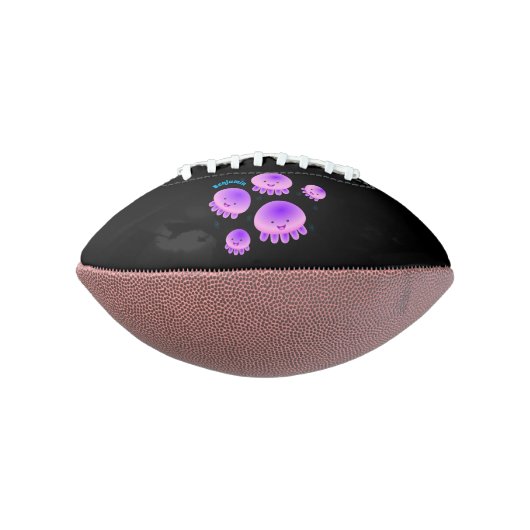 Putroze paarse kwal kawaii cartoon american football (Gedraaid 90)