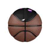 Putroze paarse kwal kawaii cartoon basketbal (Rechts)