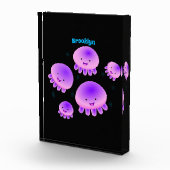 Putroze paarse kwal kawaii cartoon fotoblokken (Rechts)