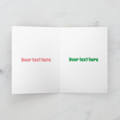 Putroze paarse kwal kawaii cartoon kaart (Binnen)