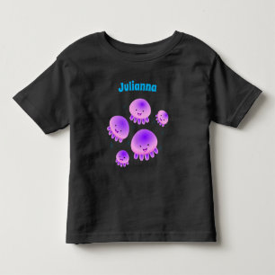 Putroze paarse kwal kawaii cartoon kinder shirts