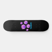Putroze paarse kwal kawaii cartoon persoonlijk skateboard (Horizontaal)