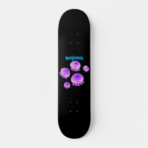 Putroze paarse kwal kawaii cartoon persoonlijk skateboard