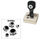 Putroze paarse kwal kawaii cartoon rubberstempel (Gestempeld)