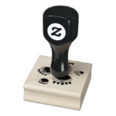 Putroze paarse kwal kawaii cartoon rubberstempel (Stempel)